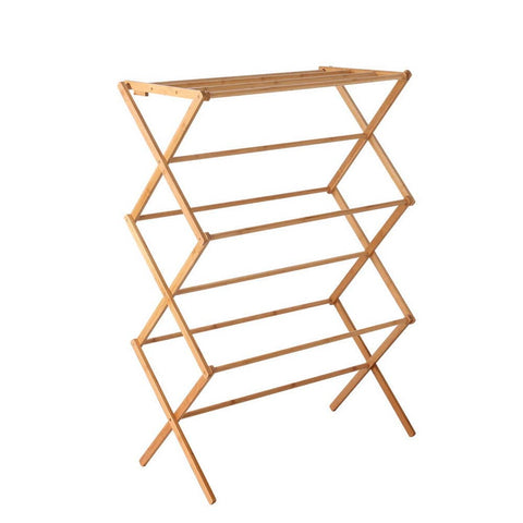 darrahopens Furniture > Bedroom Artiss Bamboo Clothes Dry Rack Folable Towel Hanger Laundry Drying