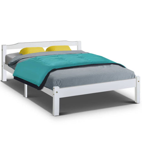 darrahopens Furniture > Bedroom Artiss Bed Frame Double Full Size Wooden Mattress Base Timber Platform
