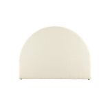 Darrahopens Furniture > Bedroom Artiss Bed Frame Double Size Bed Head Boucle Headboard Bedhead Base GREI White