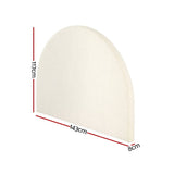Darrahopens Furniture > Bedroom Artiss Bed Frame Double Size Bed Head Boucle Headboard Bedhead Base GREI White