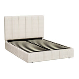 Darrahopens Furniture > Bedroom Artiss Bed Frame Double Size Beige TETTE