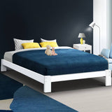 darrahopens Furniture > Bedroom Artiss Bed Frame Double Size Wooden Bed Base JADE Timber Foundation Mattress