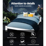 darrahopens Furniture > Bedroom Artiss Bed Frame Double Size Wooden Bed Base JADE Timber Foundation Mattress