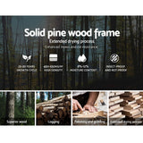 darrahopens Furniture > Bedroom Artiss Bed Frame King Single Size Wooden Mattress Base Timber Platform