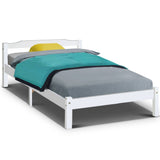 darrahopens Furniture > Bedroom Artiss Bed Frame King Single Size Wooden Mattress Base Timber Platform