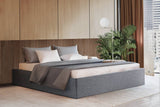 darrahopens Furniture > Bedroom Artiss Bed Frame King Size Gas Lift Base With Storage Platform Grey Fabric Toki Collection