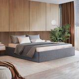 darrahopens Furniture > Bedroom Artiss Bed Frame King Size Gas Lift Base With Storage Platform Grey Fabric Toki Collection