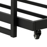 Darrahopens Furniture > Bedroom Artiss Bed Frame Metal Bed Base with Trundle Daybed Wooden Headboard Single DEAN