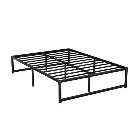 Darrahopens Furniture > Bedroom Artiss Bed Frame Metal Platform Double Size Bed Base Mattress Black TINO