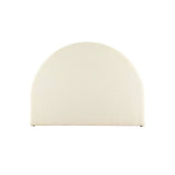 Darrahopens Furniture > Bedroom Artiss Bed Frame Queen Size Bed Head Boucle Headboard Bedhead Base GREI White