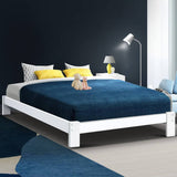 darrahopens Furniture > Bedroom Artiss Bed Frame Queen Wooden Bed Base Frame Size Timber Mattress Platform