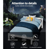 darrahopens Furniture > Bedroom Artiss Bed Frame Single Size Wooden Mattress Base Timber Platform White