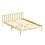 Darrahopens Furniture > Bedroom Artiss Bed Frame Wooden Double Size Bed Base Pine Timber Mattress Foundation Oak