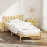 Darrahopens Furniture > Bedroom Artiss Bed Frame Wooden Single Size SOFIE Pine Timber Mattress Base OAK