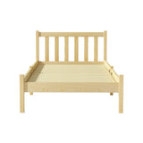 Darrahopens Furniture > Bedroom Artiss Bed Frame Wooden Single Size SOFIE Pine Timber Mattress Base OAK