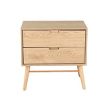 Darrahopens Furniture > Bedroom Artiss Bedside Table 2 Drawers Side End Table Nightstand Legs Bedroom Storage