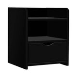 darrahopens Furniture > Bedroom Artiss Bedside Table Drawer - Black