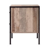 darrahopens Furniture > Bedroom Artiss Bedside Table Drawers Nightstand Metal Oak