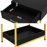 Darrahopens Furniture > Bedroom Artiss Bedside Table Drawers Side Table Shelf Bedroom Furniture Nightstand Black