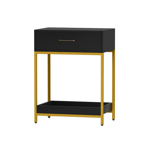 Darrahopens Furniture > Bedroom Artiss Bedside Table Drawers Side Table Shelf Bedroom Furniture Nightstand Black