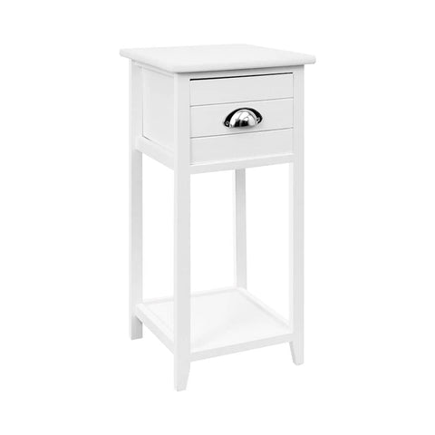darrahopens Furniture > Bedroom Artiss Bedside Table Nightstand Drawer Storage Cabinet Lamp Side Shelf White