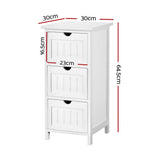 darrahopens Furniture > Bedroom Artiss Bedside Table - White