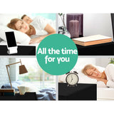 darrahopens Furniture > Bedroom Artiss Bedside Tables 2 Drawers Side Table Storage Nightstand Black Bedroom Wood