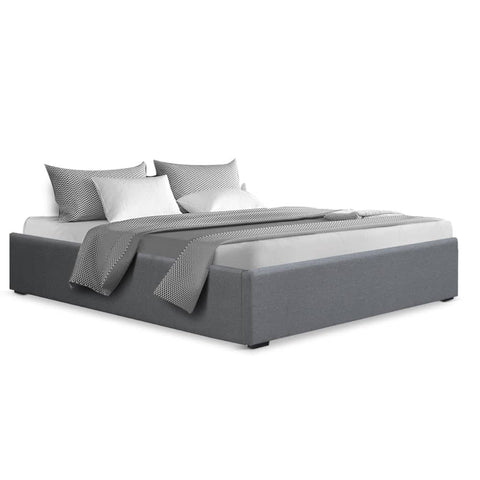 darrahopens Furniture > Bedroom Artiss Double Full Size Gas Lift Bed Frame Base With Storage Platform Fabric