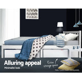 darrahopens Furniture > Bedroom Artiss Double Full Size Wooden Bed Frame SOFIE Pine Timber Mattress Base Bedroom