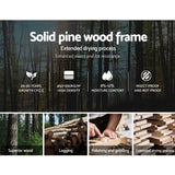 darrahopens Furniture > Bedroom Artiss Double Full Size Wooden Bed Frame SOFIE Pine Timber Mattress Base Bedroom