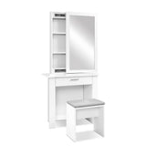 darrahopens Furniture > Bedroom Artiss Dressing Table Mirror Stool Mirror Jewellery Cabinet Makeup Storage Desk