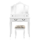 darrahopens Furniture > Bedroom Artiss Dressing Table with Mirror - White