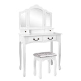 darrahopens Furniture > Bedroom Artiss Dressing Table with Mirror - White