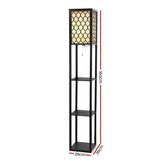 darrahopens Furniture > Bedroom Artiss Floor Lamp Storage Shelf LED Lamps Vintage Standing Reading Light Bedroom