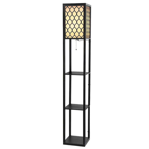 darrahopens Furniture > Bedroom Artiss Floor Lamp Storage Shelf LED Lamps Vintage Standing Reading Light Bedroom