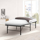 darrahopens Furniture > Bedroom Artiss Folding Bed Frame Single Metal Bed Base Portable Black