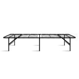 darrahopens Furniture > Bedroom Artiss Folding Bed Frame Single Metal Bed Base Portable Black