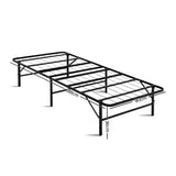 darrahopens Furniture > Bedroom Artiss Folding Bed Frame Single Metal Bed Base Portable Black