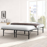 darrahopens Furniture > Bedroom Artiss Folding Double Metal Bed Frame - Black