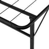 darrahopens Furniture > Bedroom Artiss Folding Double Metal Bed Frame - Black