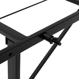 darrahopens Furniture > Bedroom Artiss Folding Double Metal Bed Frame - Black