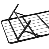 darrahopens Furniture > Bedroom Artiss Folding Queen Metal Bed Frame - Black