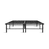 darrahopens Furniture > Bedroom Artiss Folding Queen Metal Bed Frame - Black