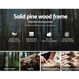 darrahopens Furniture > Bedroom Artiss King Single Wooden Timber Bed Frame