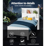 darrahopens Furniture > Bedroom Artiss King Single Wooden Timber Bed Frame