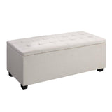 darrahopens Furniture > Bedroom Artiss Large Fabric Storage Ottoman - Beige