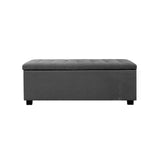 darrahopens Furniture > Bedroom Artiss Large Fabric Storage Ottoman - Grey