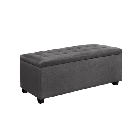darrahopens Furniture > Bedroom Artiss Large Fabric Storage Ottoman - Grey
