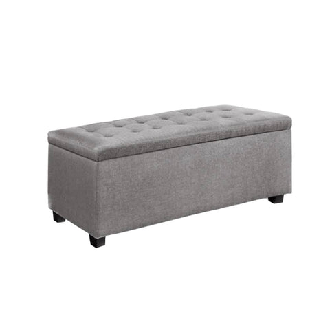 darrahopens Furniture > Bedroom Artiss Large Fabric Storage Ottoman - Light Grey