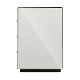 darrahopens Furniture > Bedroom Artiss Mirrored Bedside Table Drawers Furniture Mirror Glass Presia Silver